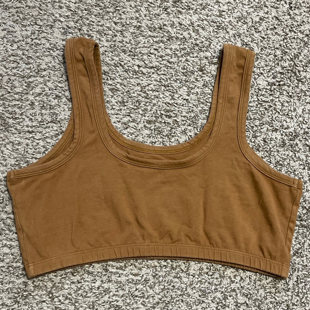 ARQ Wide Strap Bra, Toffee, size 2XL - discontinued